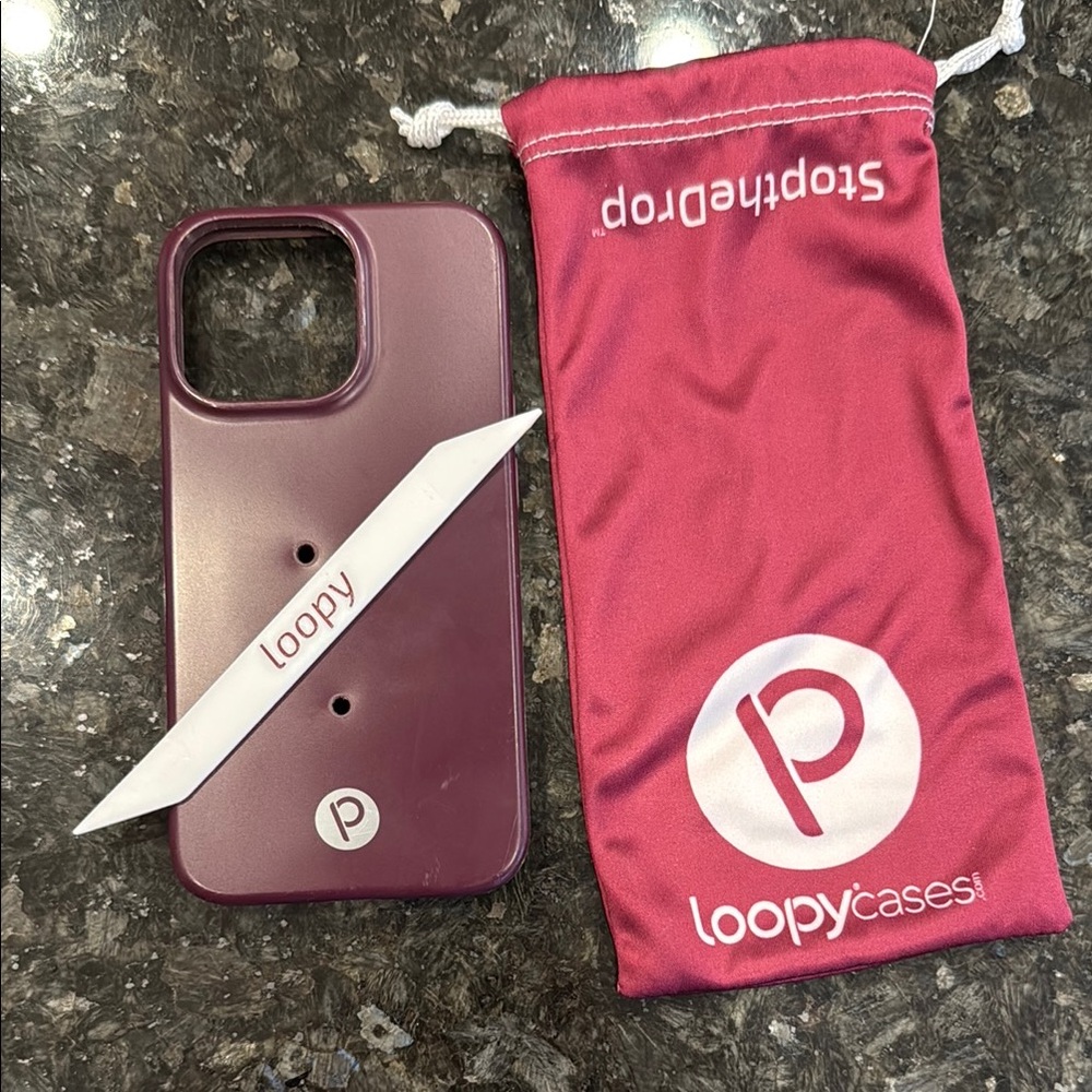 Loopy Case Burgundy Phone Case